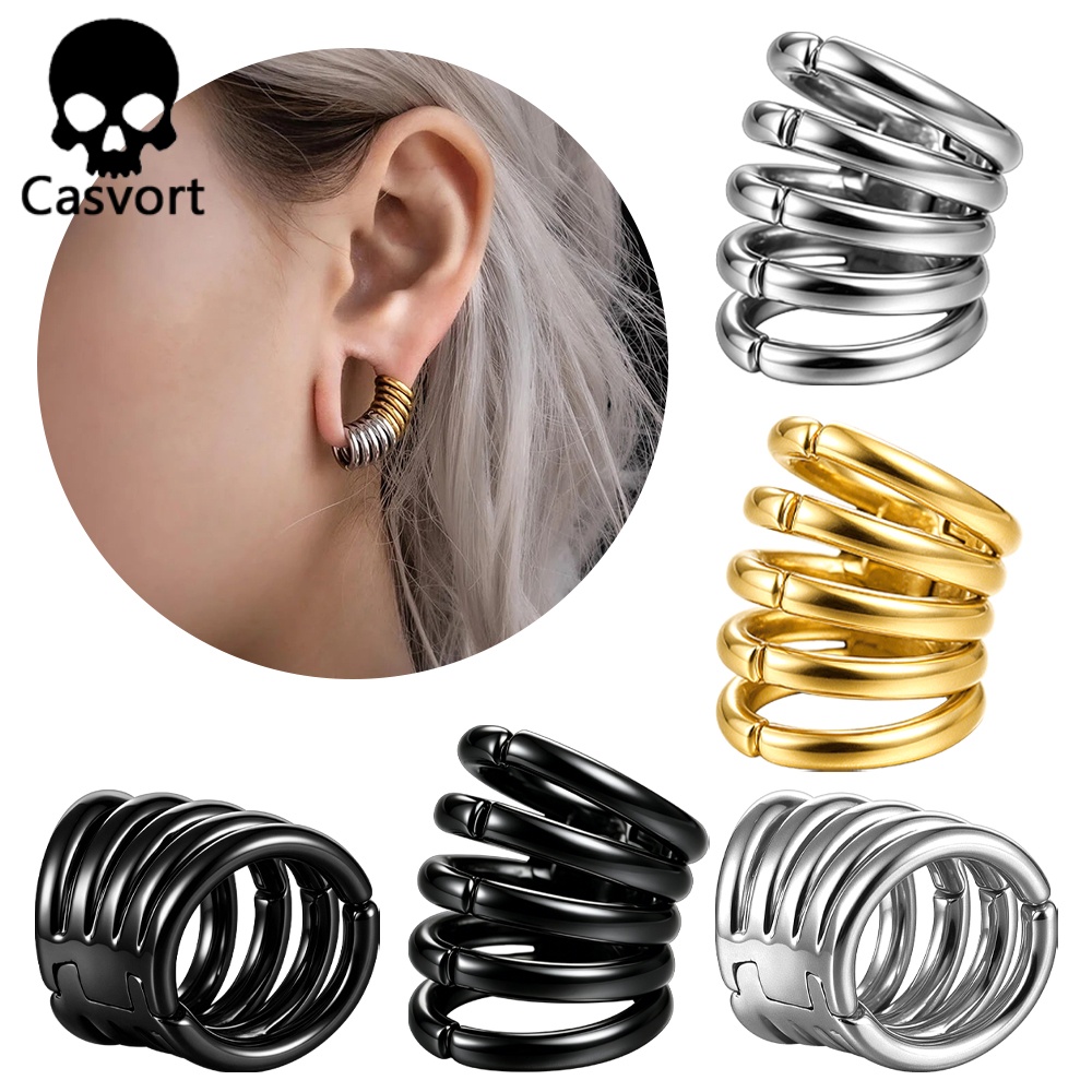 Body Jewelry Hot - Casvort-Anillos apiladores para oreja, tapones para