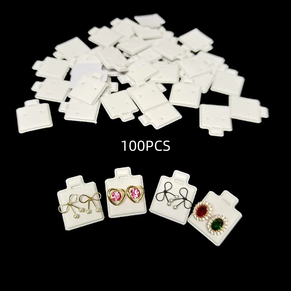 Body Jewelry Display - 100 tarjetas blancas para exhibir aretes