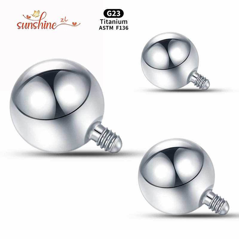 Body Jewelry Replacement Ball - 1 Uds. Bola roscada interna, bola