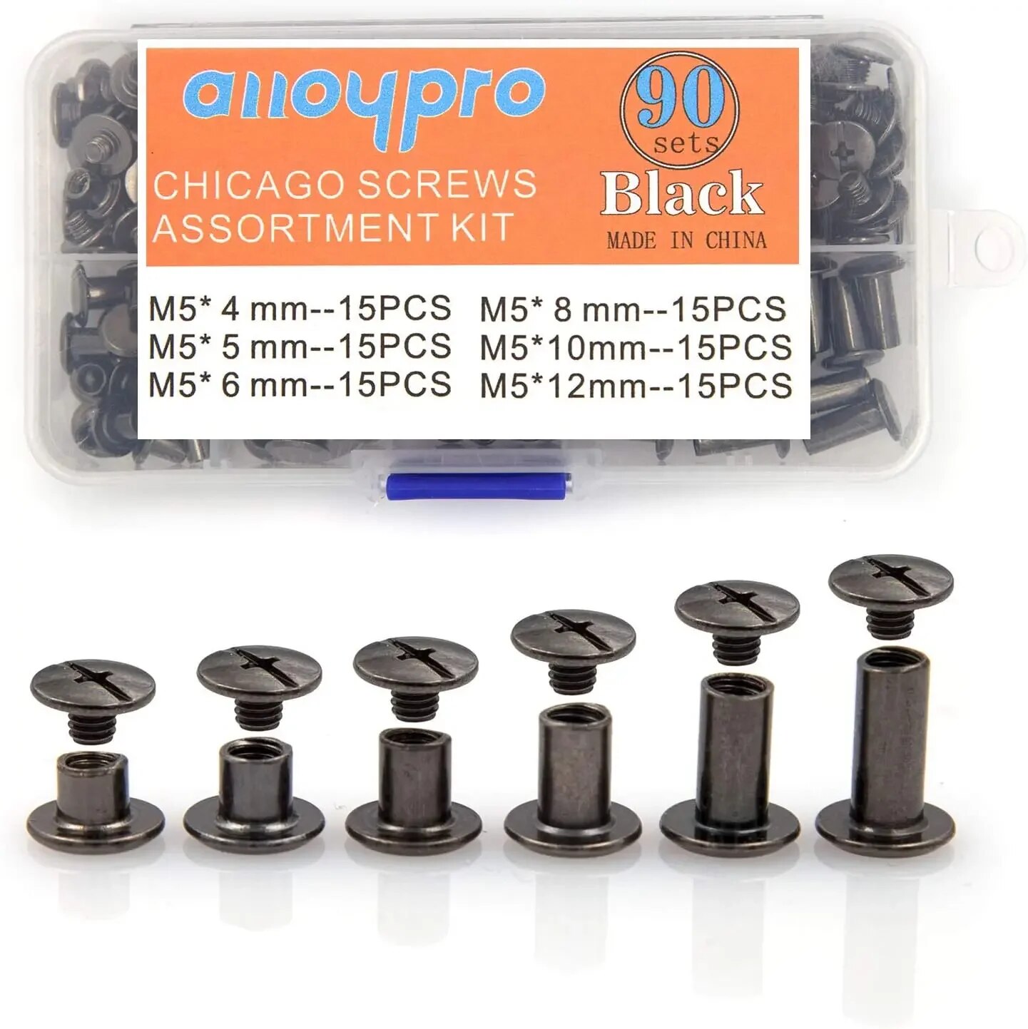 Body Jewelry Chicago - 90 juegos de tornillos Chicago, 6
