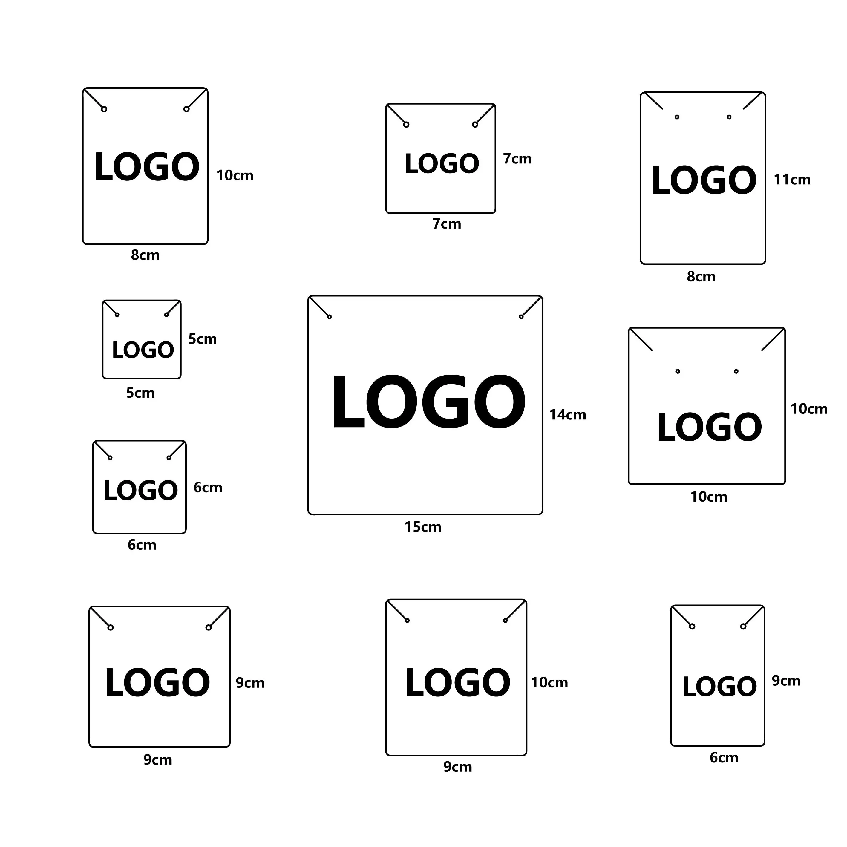 Body Jewelry Display - Logotipo impreso, collar personalizado, pendientes, tarjeta