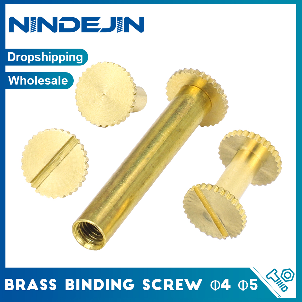 Body Jewelry Chicago - NINDEJIN-tornillo de encuadernación de latón 20