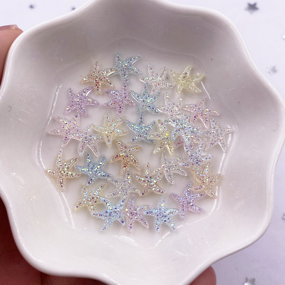 Star Flat Back - Mini estrella brillante de 10mm para