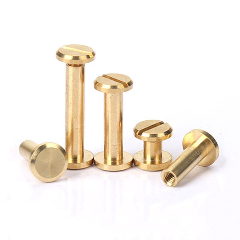 Body Jewelry Chicago - Tornillos de latón macizo para encuadernación,