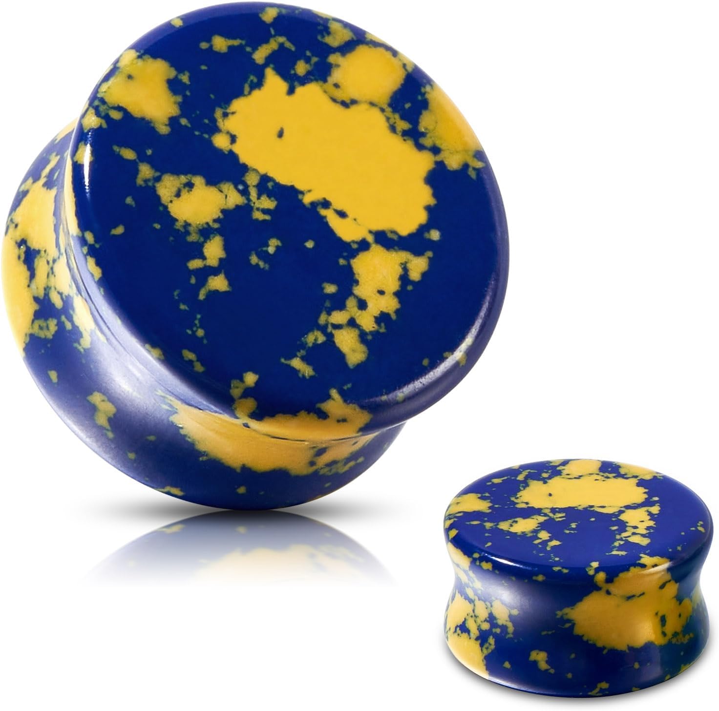 Yellow Body Jewelry - Túneles de Oreja de Piedra con