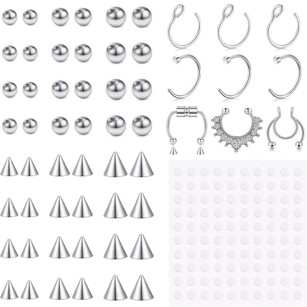Body Jewelry Replacement Ball - Set de 1-157 Piezas de Anillos
