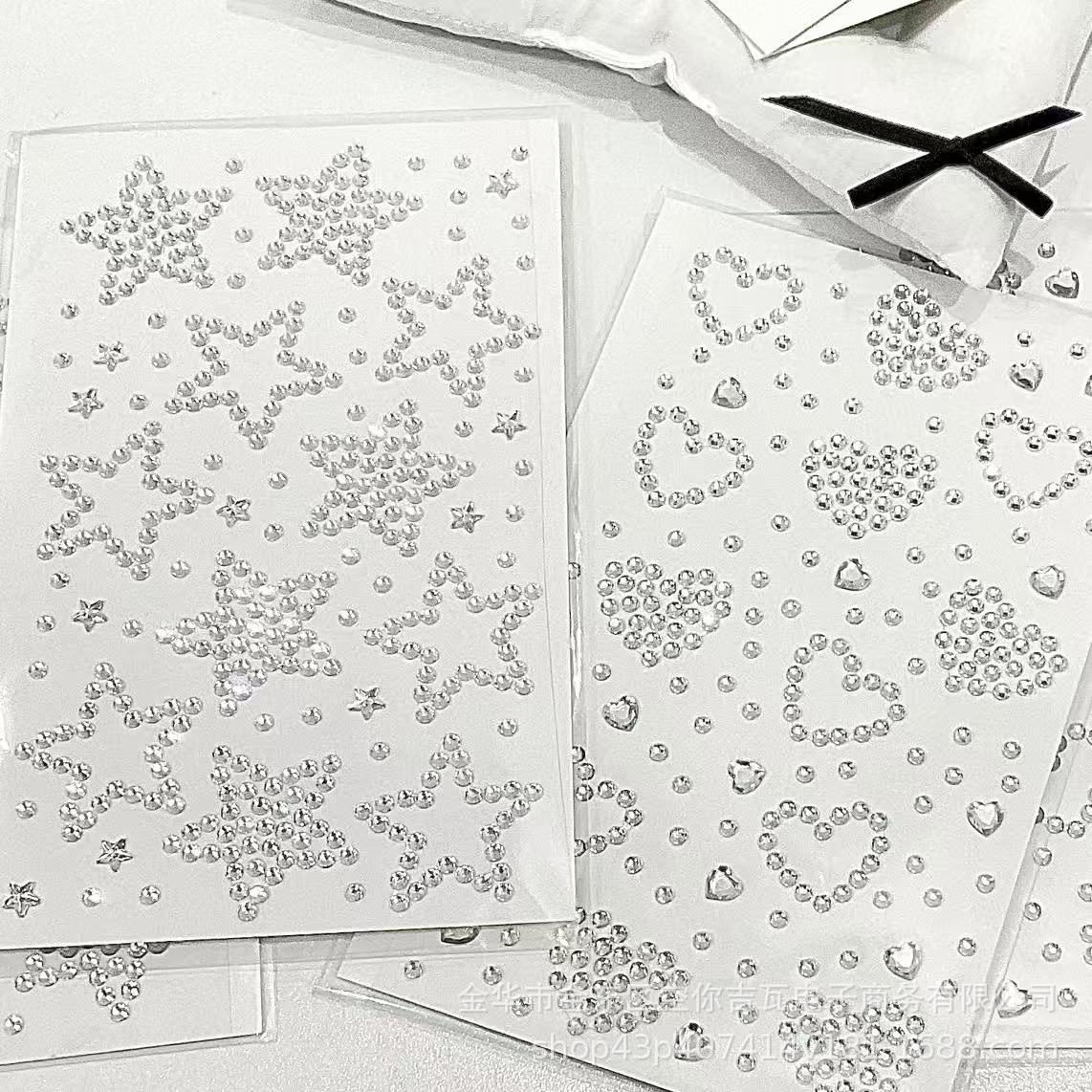 Star Flat Back - Pegatinas de diamantes de imitación de