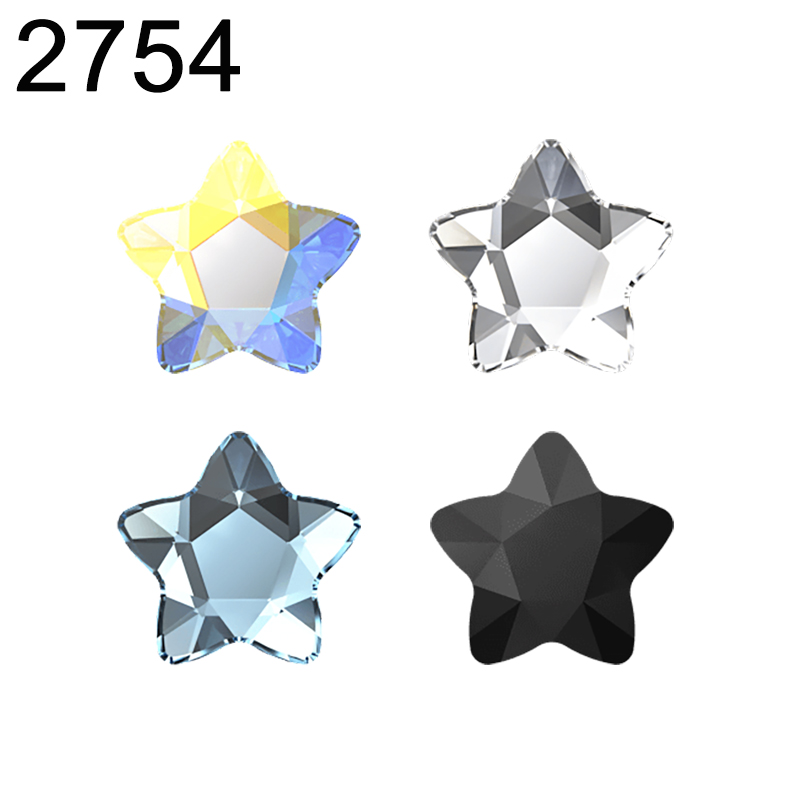 Star Flat Back - Genuino 2754 estrella flor parte posterior