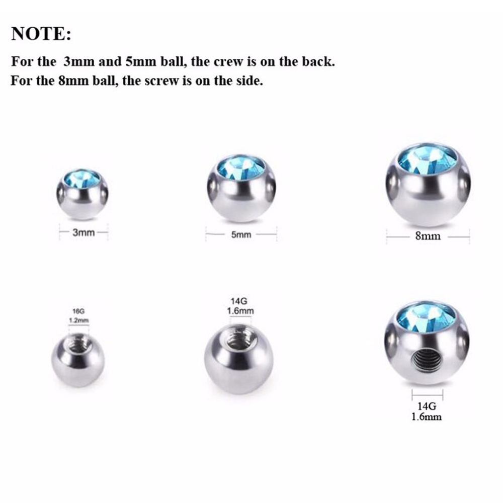 Bolas de repuesto de agujero d - Body Jewelry Replacement Ball reseña y precio