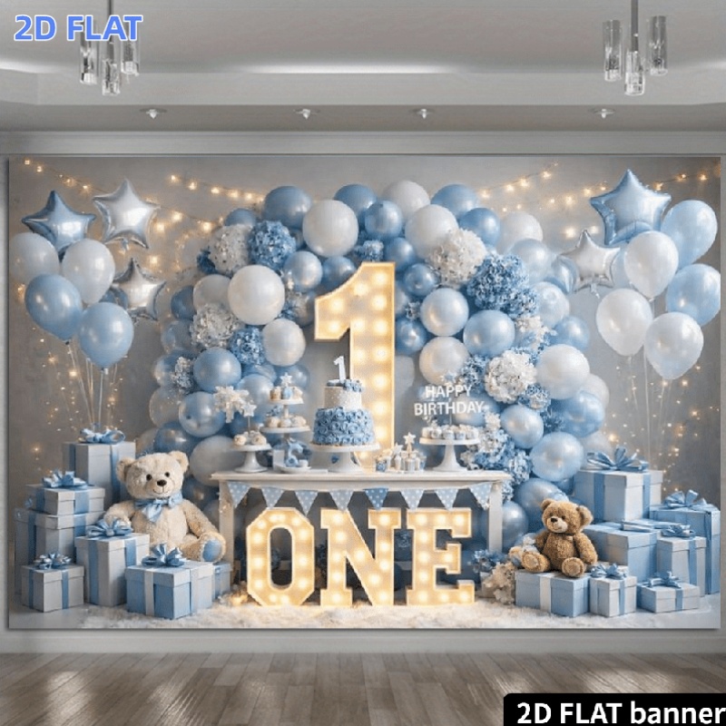 Banner plano 2D, 1 globo de es - Star Flat Back reseña y precio