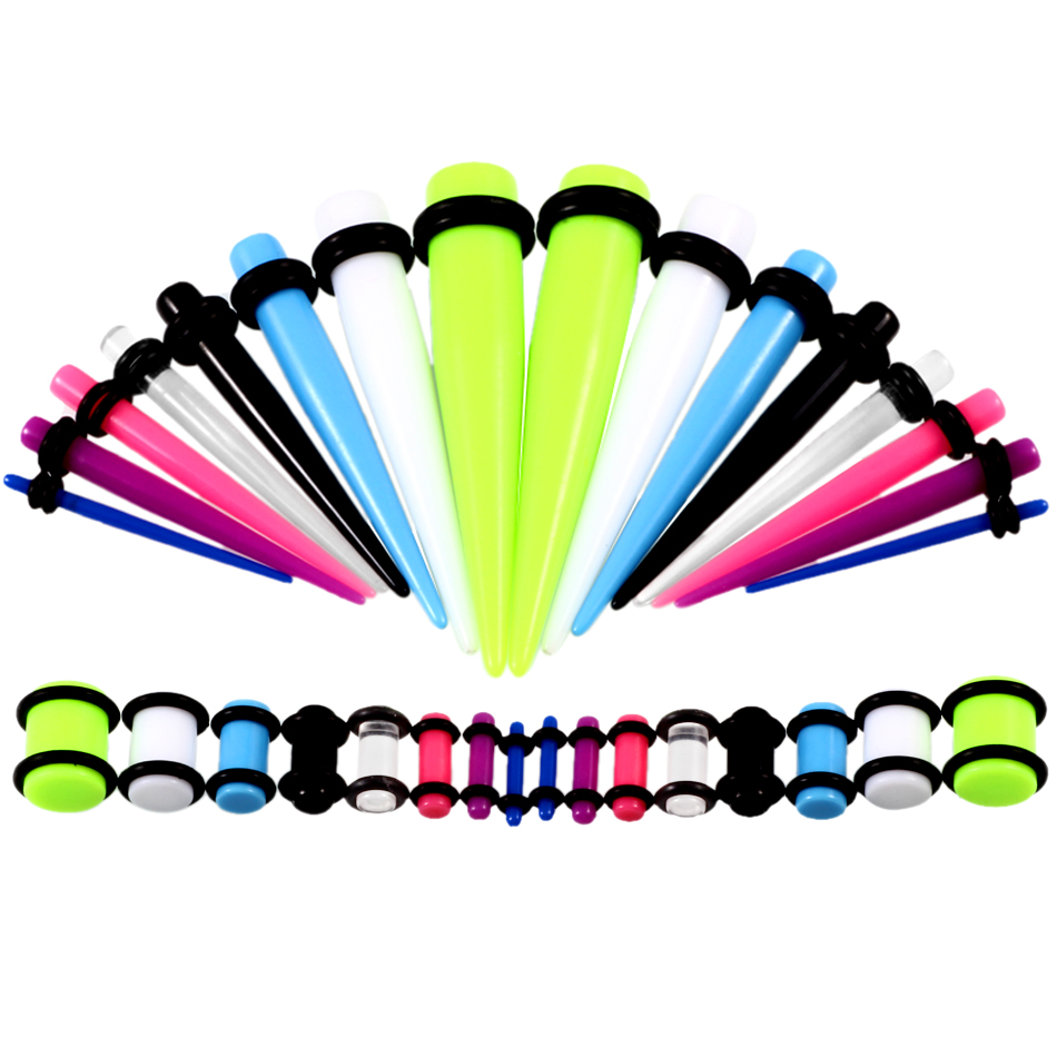 36 unids/lote calibre de oreja - Body Jewelry Tunnels reseña y precio