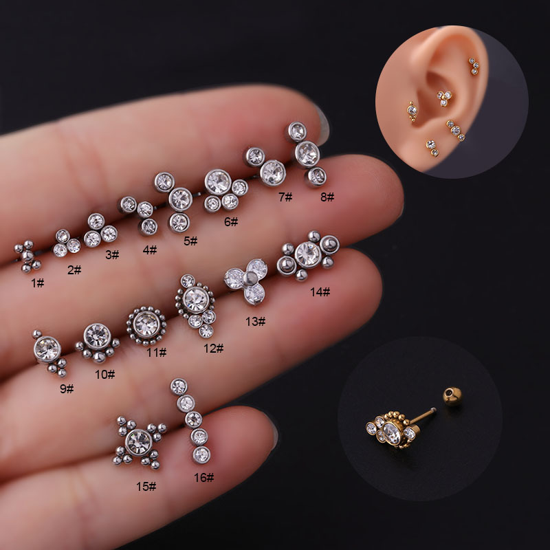 Pendientes de acero quirúrgico - Body Jewelry Ear Piercing reseña y precio