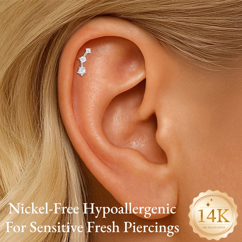 DIeSchein Pendientes de Pierci - Star Flat Back reseña y precio