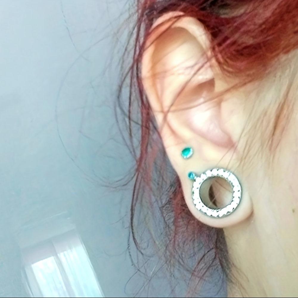 1 unidad de túneles y plugs pa - Body Jewelry Ear Piercing reseña y precio