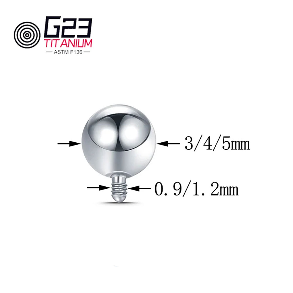 Venta al por mayor 10/50 Uds t - Body Jewelry Replacement Ball reseña y precio