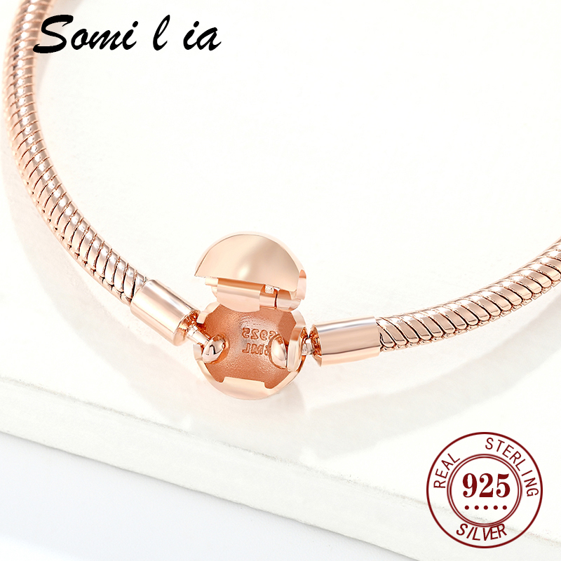 SOMILIA-Pulsera de plata pura  - Body Jewelry Hot reseña y precio