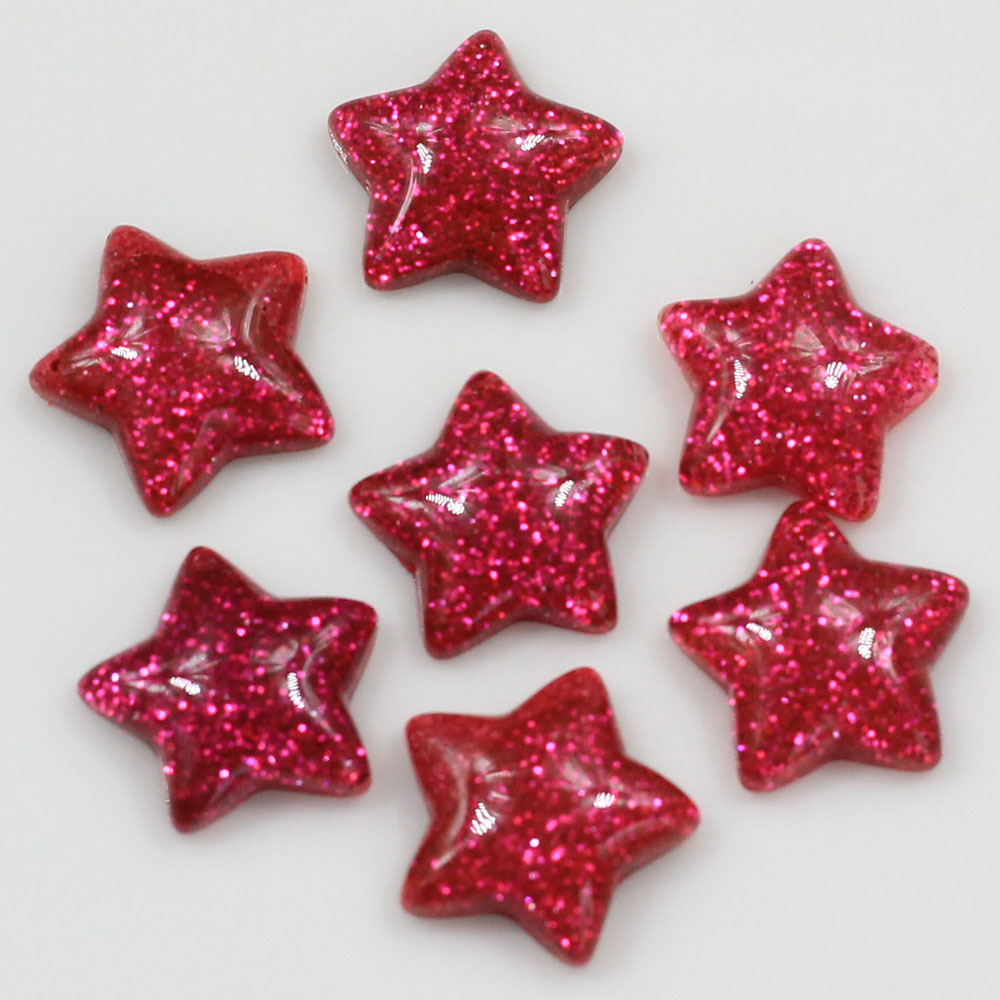 Cabujones brillantes de resina - Star Flat Back reseña y precio