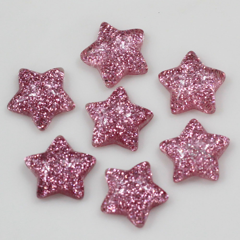 Cabujones brillantes de resina - Star Flat Back reseña y precio
