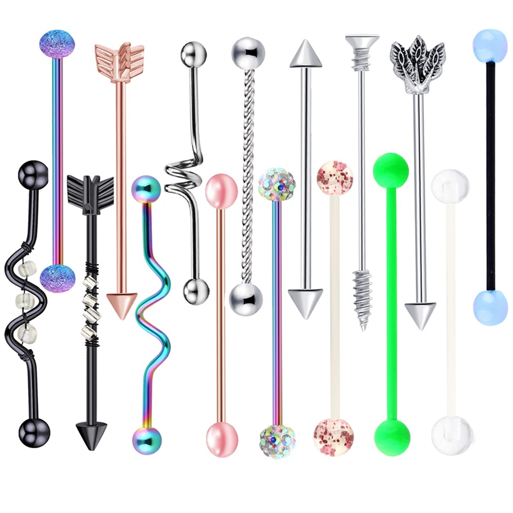 Barra Industrial de acero quir - Body Jewelry Industrial reseña y precio