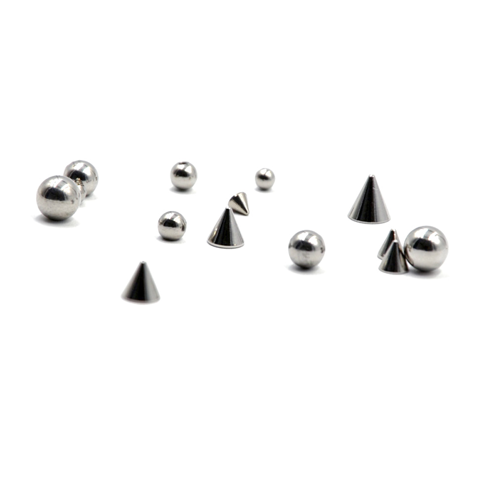 100 unids/lote de acero 14G 16 - Body Jewelry Replacement Ball reseña y precio
