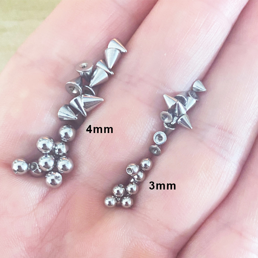 100 Uds 16G 3mm 4mm bolas de r - Body Jewelry Replacement Ball reseña y precio
