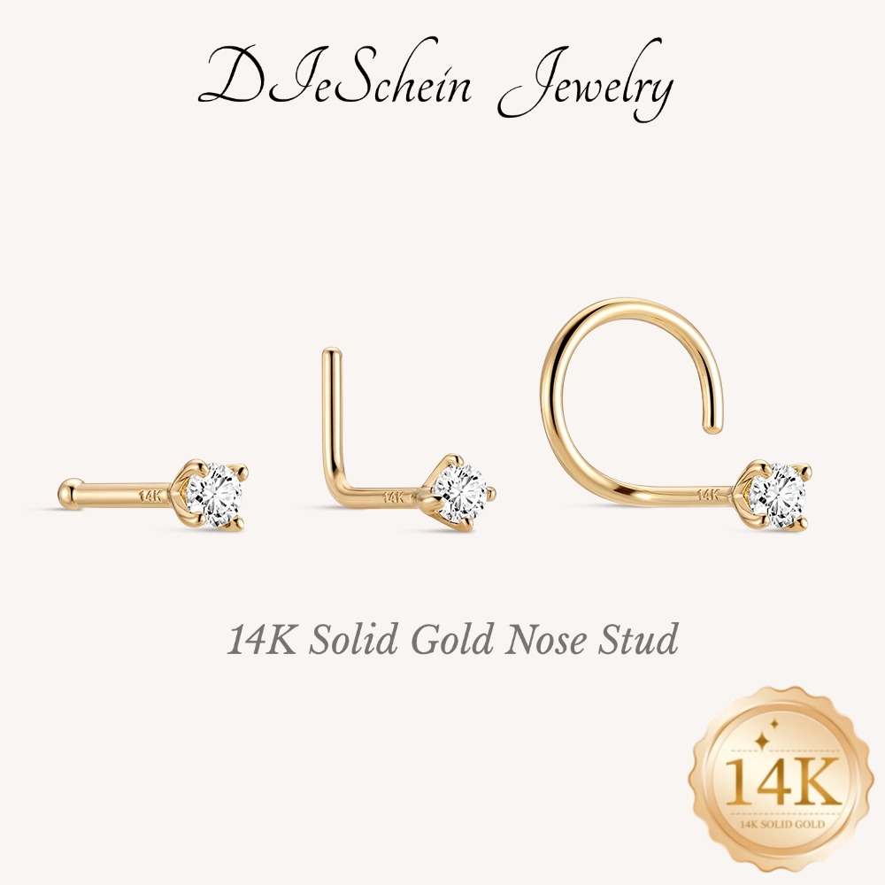 Piercing de Nariz en Forma de  - Yellow Body Jewelry reseña y precio