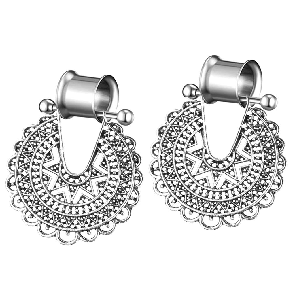 Juego de pendientes de acero i - Body Jewelry Tunnels reseña y precio
