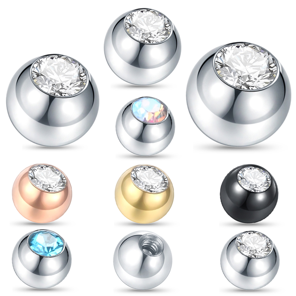 10 bolas de tornillo de acero  - Body Jewelry Replacement Ball reseña y precio