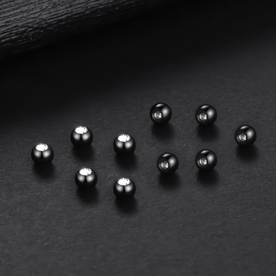 10 bolas de tornillo de acero  - Body Jewelry Replacement Ball reseña y precio