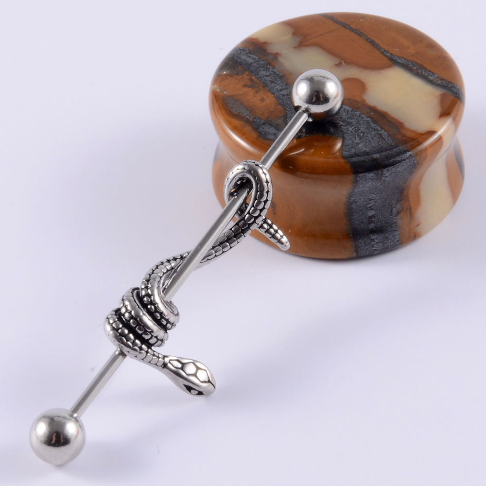 Serpiente de acero quirúrgico, - Body Jewelry Industrial reseña y precio